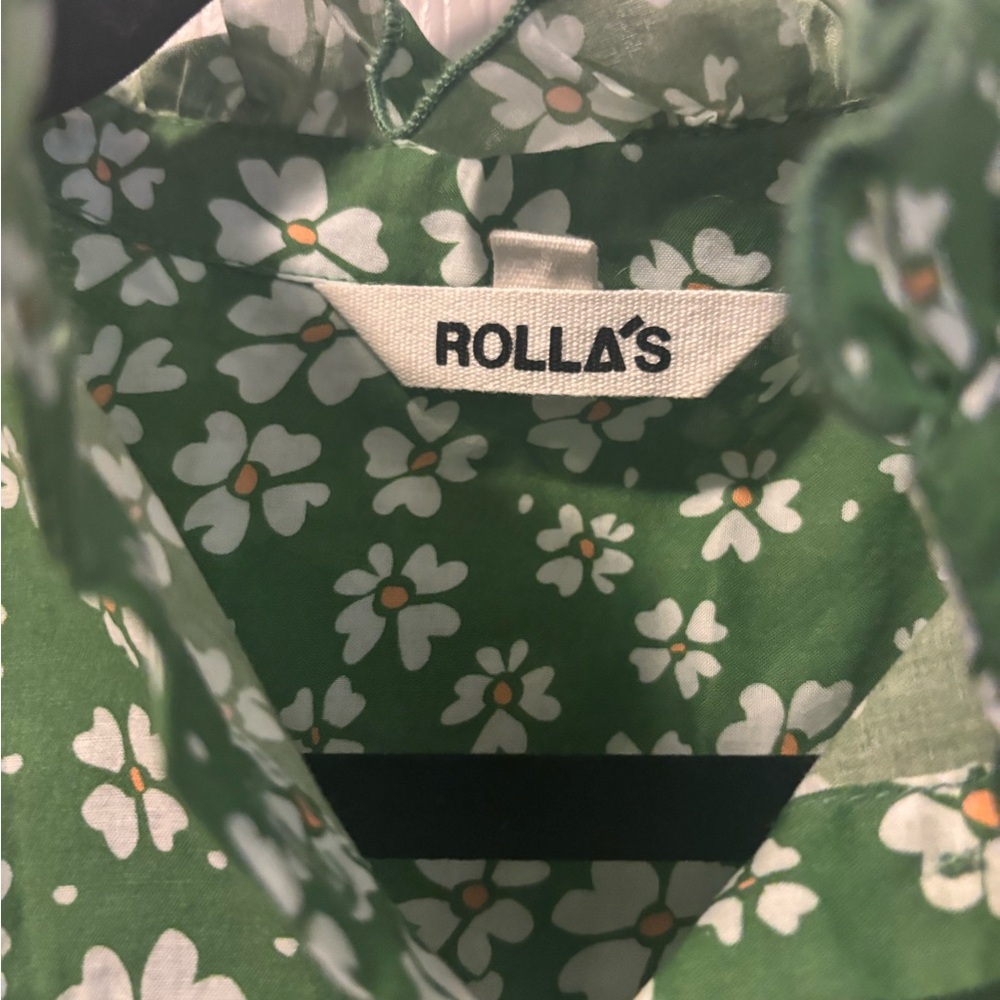 ROLLA'S Green Floral Blouse - Picture 2 of 4